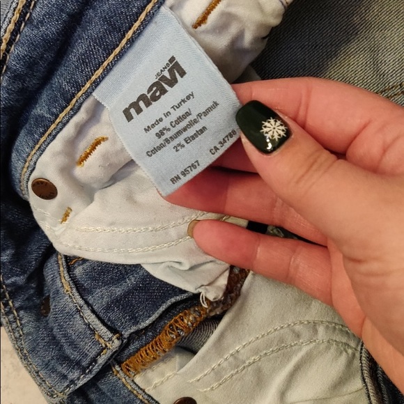 3 pairs of Mavi Serena Jeans 26/32 Skinny Jeans Dark Medium & Light jean colours - Picture 8 of 10